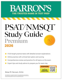 Couverture_PSAT/NMSQT Premium Study Guide, 2026: 2 Practice Tests + Comprehensive Review+ 200 Online Drills