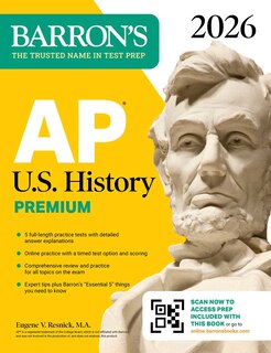 Couverture_AP U.S. History Premium, 2026: Prep Book with 5 Practice Tests + Comprehensive Review + Online Practice
