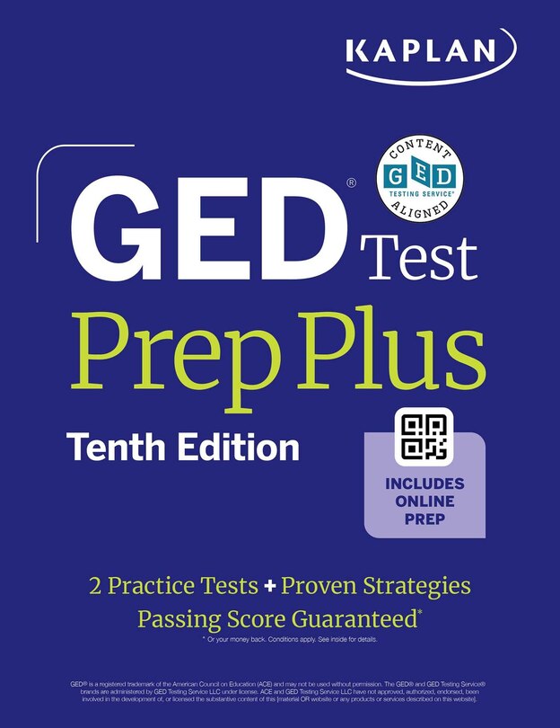 Front cover_GED Test Prep Plus, Tenth Edition (2026): Includes a Diagnostic Pretest, 2 Full Length Practice Tests, 1000+ Practice Questions, and 60+ Online Videos