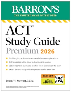 Couverture_ACT Study Guide Premium, 2026: 6 Practice Tests + Comprehensive Review + Online Practice