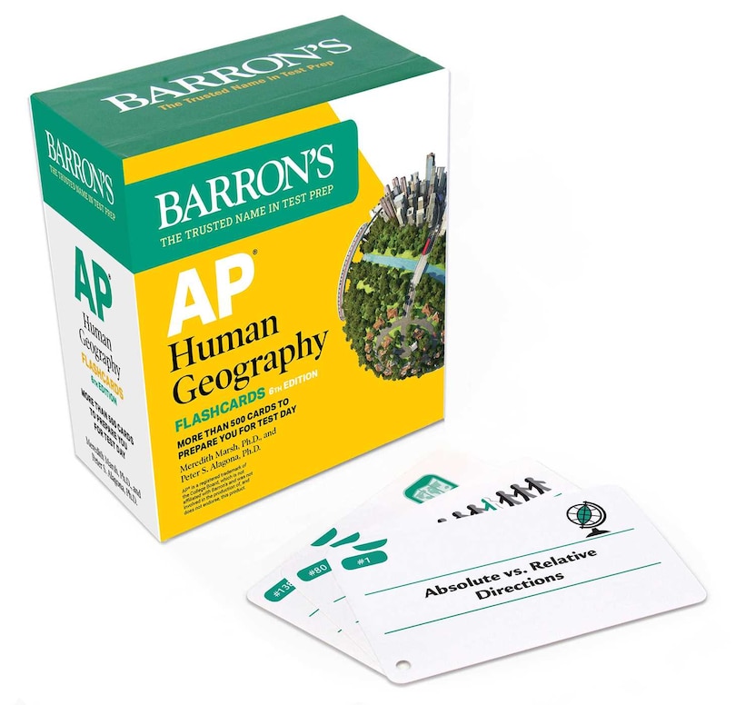 Front cover_AP Human Geography Flashcards, Sixth Edition: Up-to-Date Review