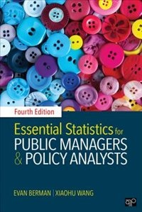 Couverture_Essential Statistics For Public Managers And Policy Analysts