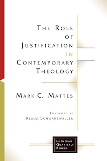 Couverture_The ROLE OF JUSTIFICATION IN CONTEMPORARY THEOLOGY