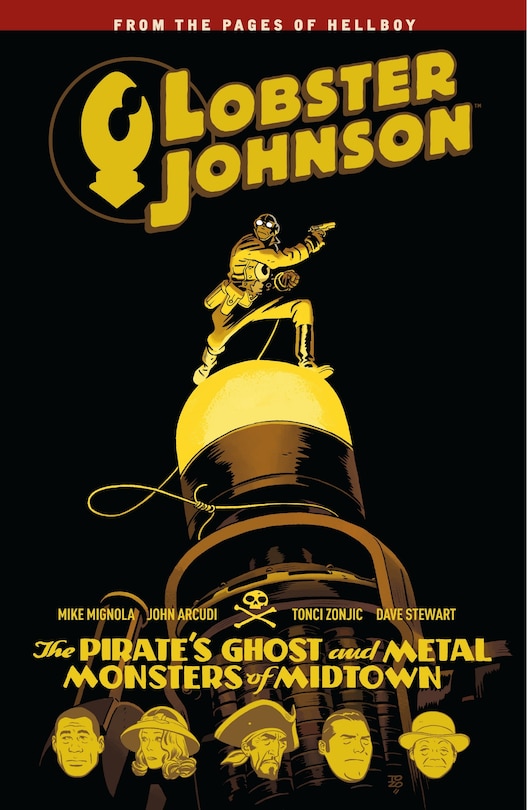 Front cover_Lobster Johnson Volume 5: The Pirate's Ghost And Metal Monsters Of Midtown