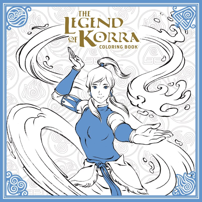 Front cover_The Legend Of Korra Coloring Book