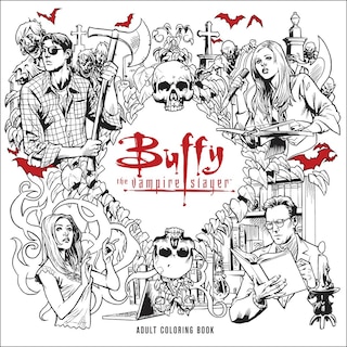 Front cover_Buffy The Vampire Slayer Adult Coloring Book