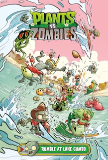 Front cover_Plants Vs. Zombies Volume 10: Rumble At Lake Gumbo