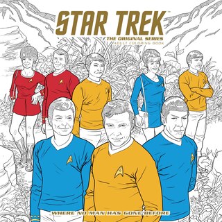 Front cover_Star Trek: The Original Series Adult Coloring Book - Where No Man Has Gone Before
