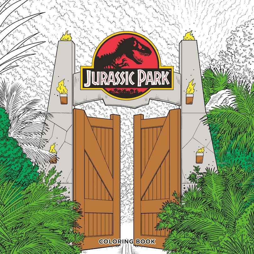 Couverture_Jurassic Park Adult Coloring Book