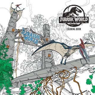 Couverture_Jurassic World: Fallen Kingdom Adult Coloring Book
