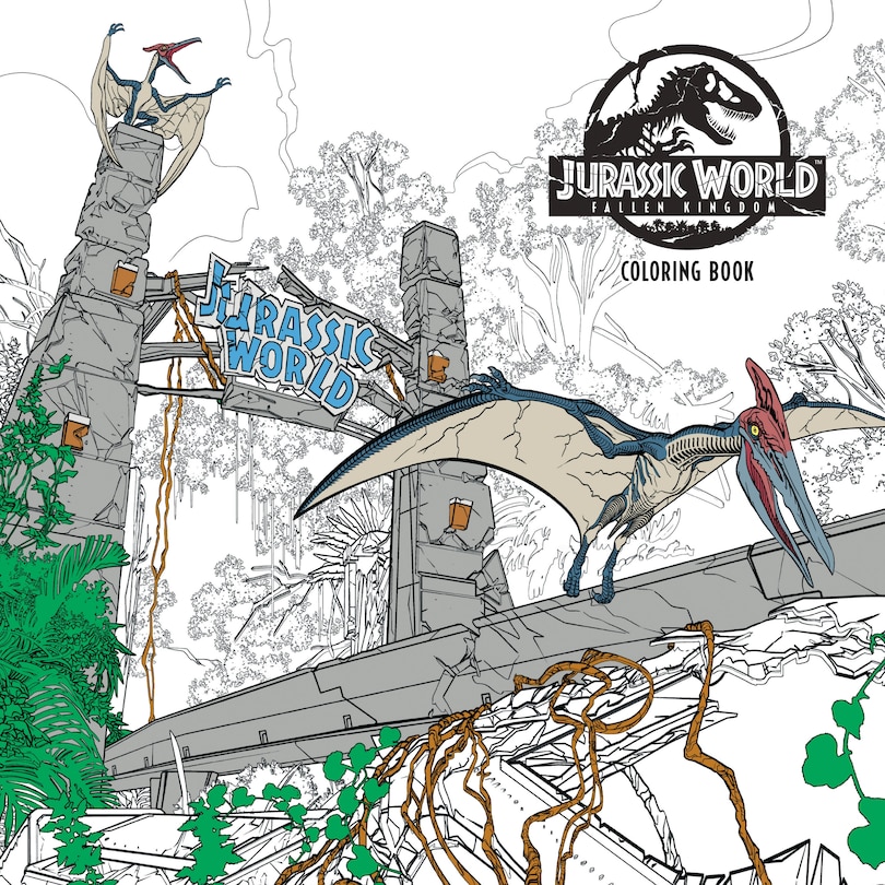 Couverture_Jurassic World: Fallen Kingdom Adult Coloring Book