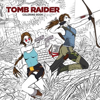 Front cover_Tomb Raider Adult Coloring Book