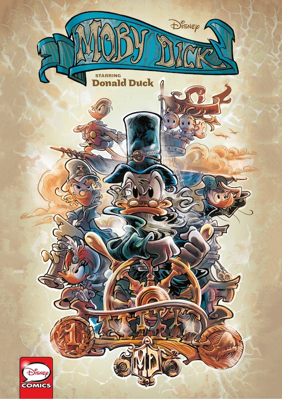 Couverture_Disney Moby Dick, Starring Donald Duck (graphic Novel)