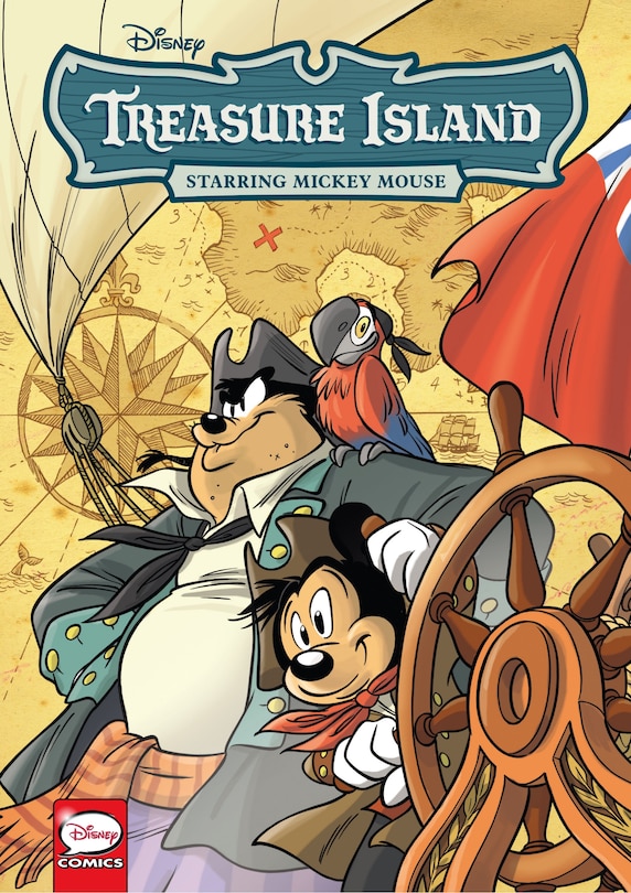 Front cover_Disney Treasure Island, Starring Mickey Mouse (graphic Novel)