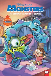 Front cover_Disney/pixar Monsters Inc. And Monsters University: The Story Of The Movies In Comics