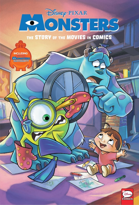 Front cover_Disney/pixar Monsters Inc. And Monsters University: The Story Of The Movies In Comics