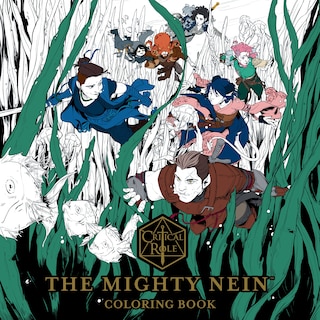 Front cover_Critical Role: The Mighty Nein Coloring Book