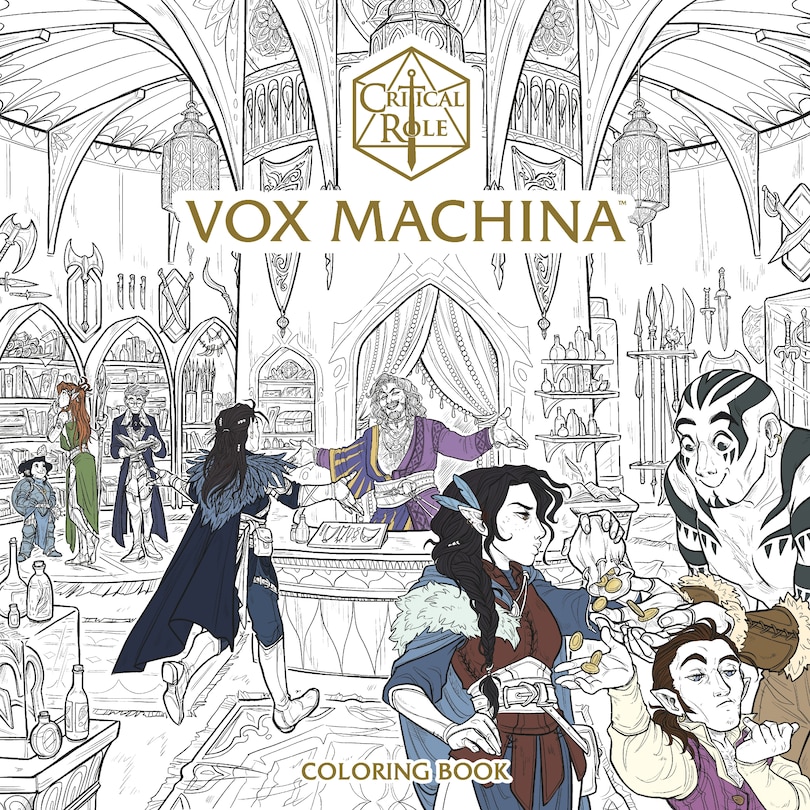 Front cover_Critical Role: Vox Machina Coloring Book