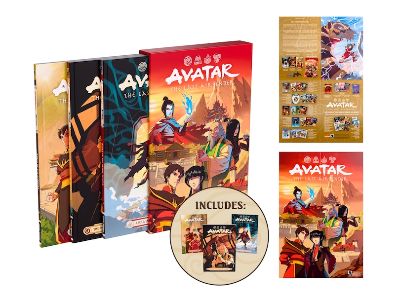 Front cover_Avatar: The Last Airbender--Fire and Family Treasury Boxed Set