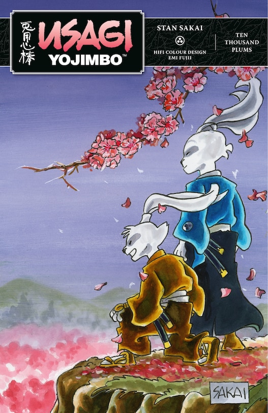 Front cover_Usagi Yojimbo Volume 41: Ten Thousand Plums Limited Edition
