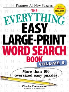 Front cover_The Everything Easy Large-Print Word Search Book, Volume 8