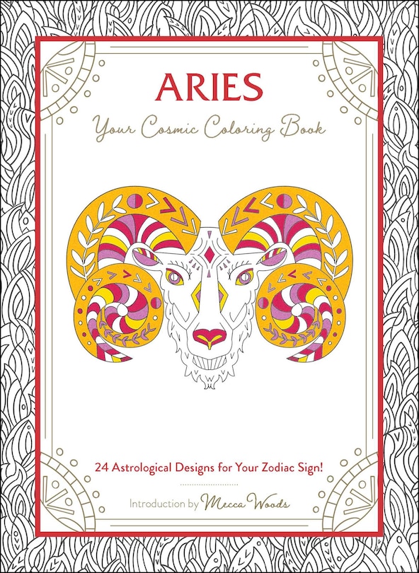 Front cover_Aries: Your Cosmic Coloring Book