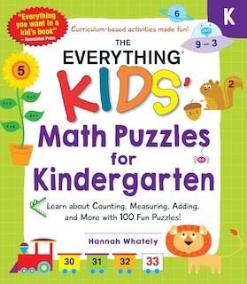 Front cover_The Everything Kids' Math Puzzles for Kindergarten