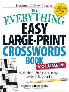 Couverture_The Everything Easy Large-Print Crosswords Book, Volume 9