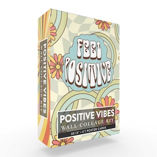 Positive Vibes Wall Collage Kit: 60 (4 × 6) Poster Cards