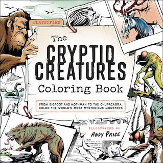 Front cover_The Cryptid Creatures Coloring Book