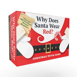 Front cover_Why Does Santa Wear Red? Christmas Trivia Game