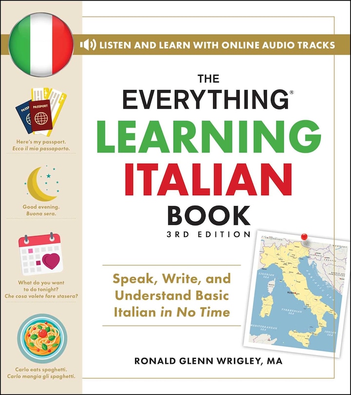 Front cover_The Everything Learning Italian Book, 3rd Edition