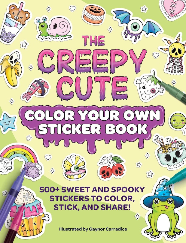 Couverture_The Creepy Cute Color Your Own Sticker Book