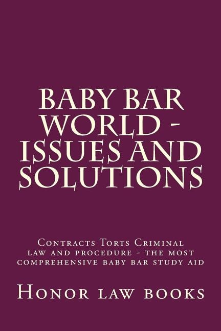 Front cover_Baby Bar World - Issues and Solutions