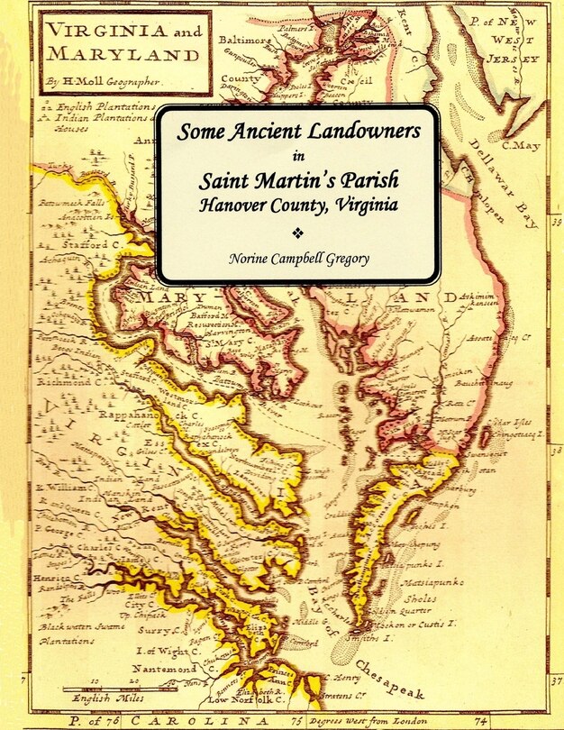 Front cover_Some Ancient Landowners in Saint Martin's Parish Hanover County, Virginia