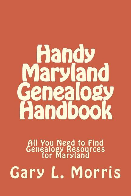 Front cover_Handy Maryland Genealogy Handbook