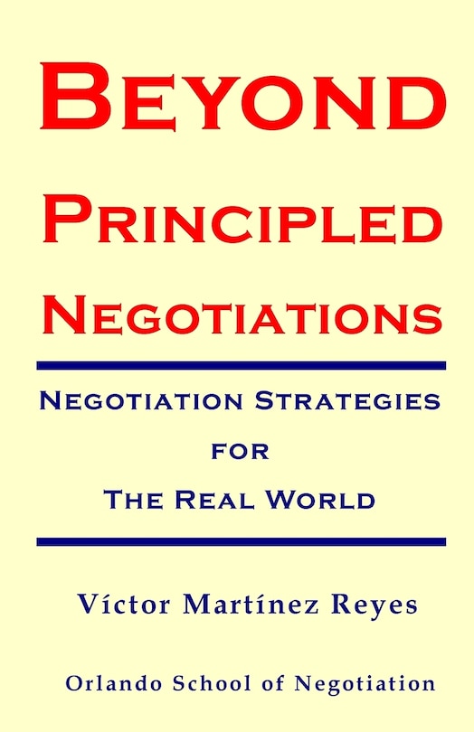 Front cover_Beyond Principled Negotiations