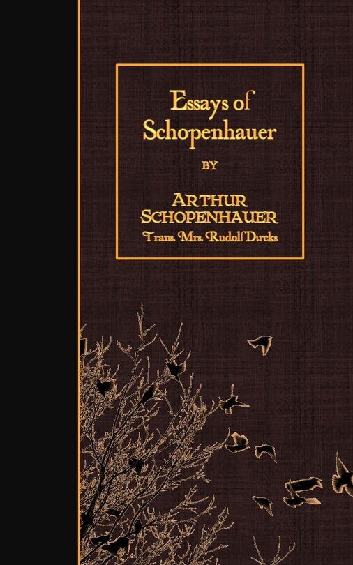 Front cover_Essays of Schopenhauer