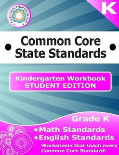 Front cover_Kindergarten Common Core Workbook - Student Edition