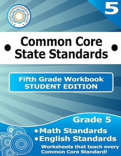 Front cover_Fifth Grade Common Core Workbook - Student Edition