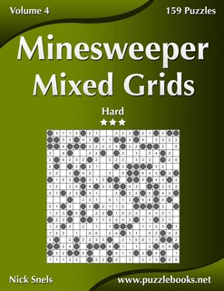 Front cover_Minesweeper Mixed Grids - Hard - Volume 4 - 159 Logic Puzzles