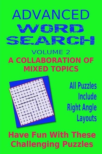 Front cover_Advanced Word Search Adult Series Volume 2