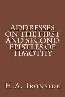 Front cover_Addresses on the First and Second epistles of Timothy