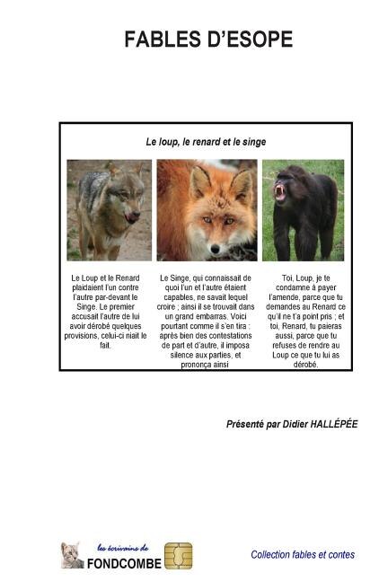 Front cover_Fables d'Esope