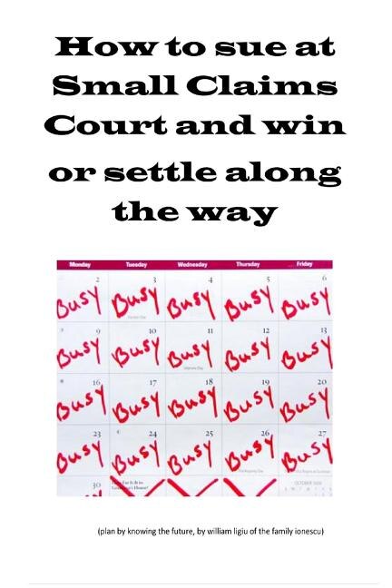 Couverture_How to sue at Small Claims Court and win or settle along the way