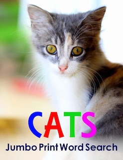 Front cover_Cats Jumbo Print Word Search