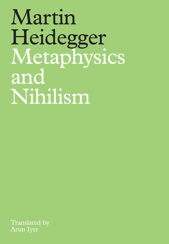 Front cover_Metaphysics and Nihilism