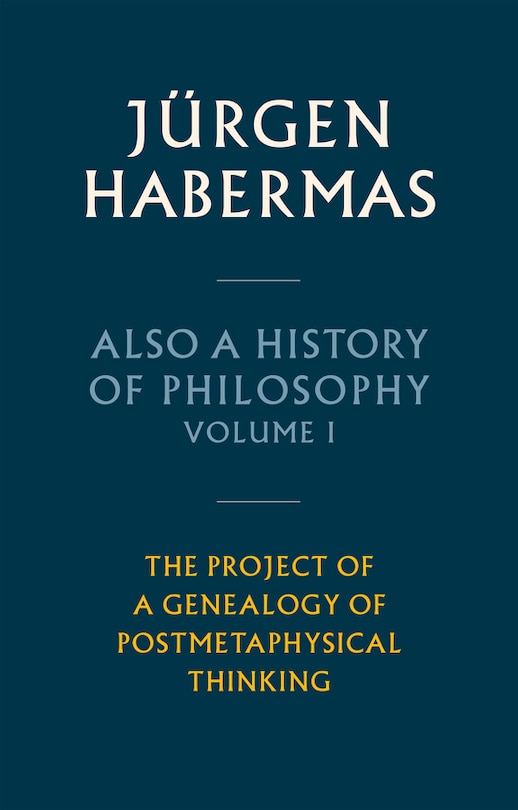 Front cover_Also a History of Philosophy, Volume 1