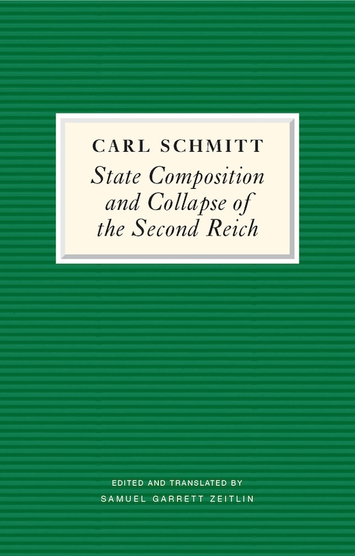 Couverture_State Composition and Collapse of the Second Reich