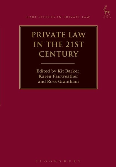 Couverture_Private Law In The 21st Century